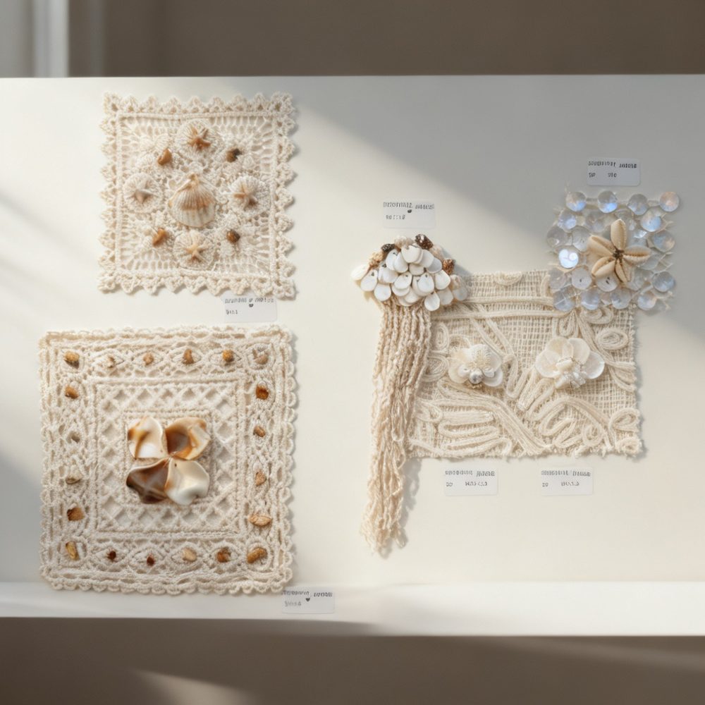 Crochet Appliqués for Garment, Bridal & DIY Decor