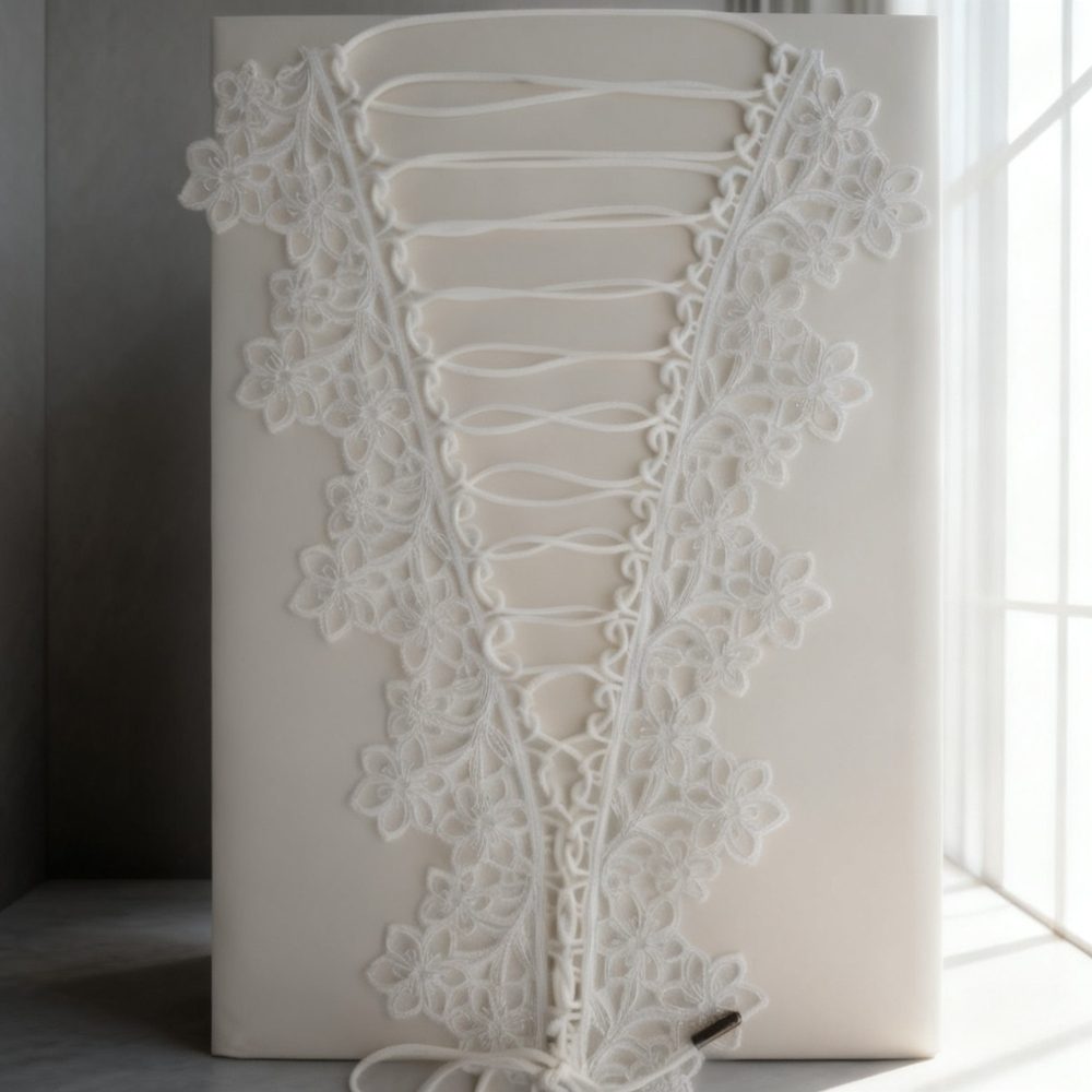 Neckline Panel Lace Applique for Bridal Dresses & DIY