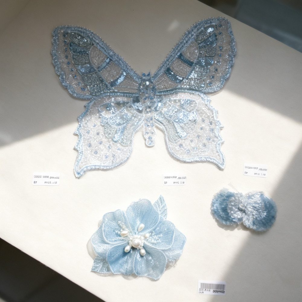 Embroidery Appliqués for Bridal, Garments & DIY Crafts