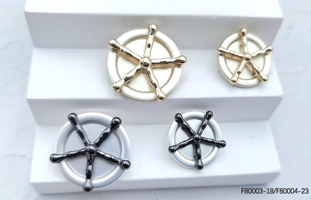 Metal Decorative Sew-on Buttons for Coats and Suits