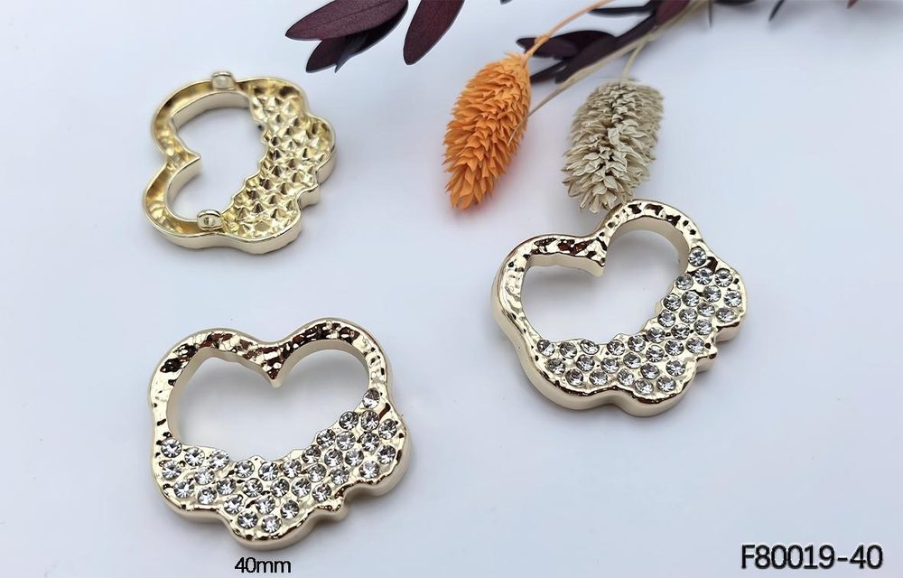 Large Metal Brooch Scarf Buckle 40mm for Coats & Bags