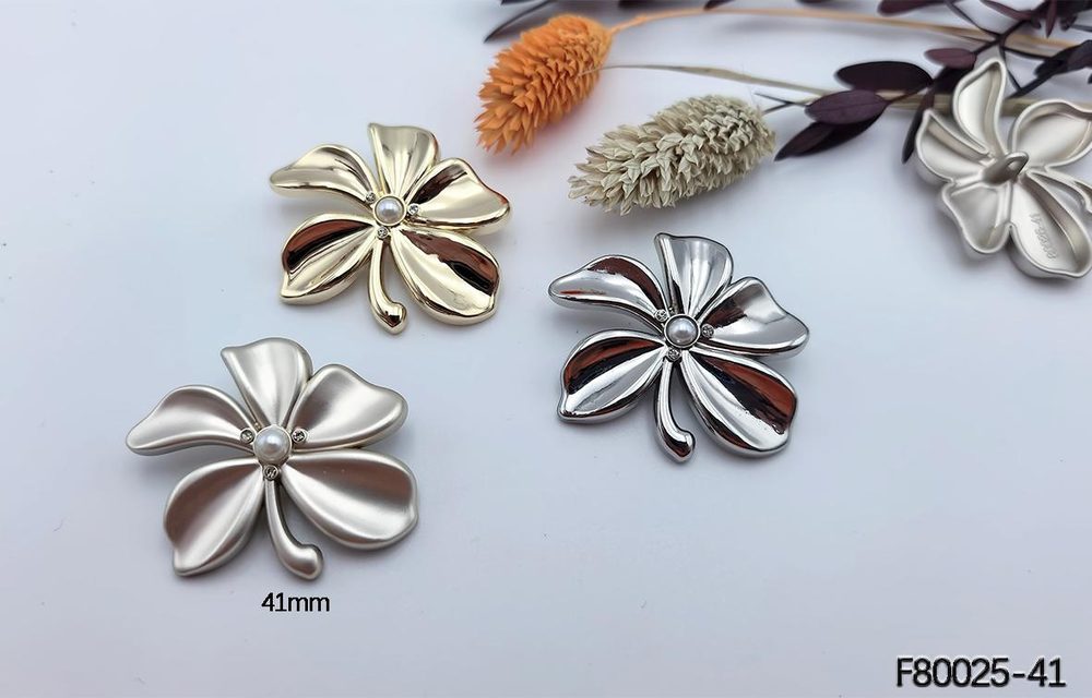 Large Metal Brooch Scarf Buckle 41mm Decorative Pin