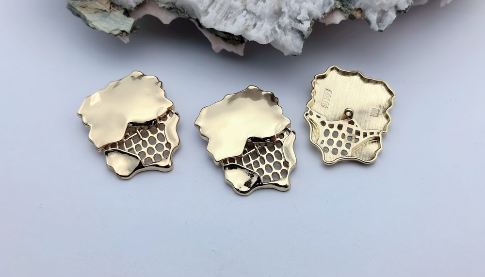 Large Metal Sew-On Button for Coats and Bags