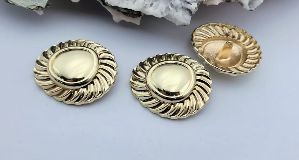 Large Metal Sew-On Button for Coats, Bags & DIY