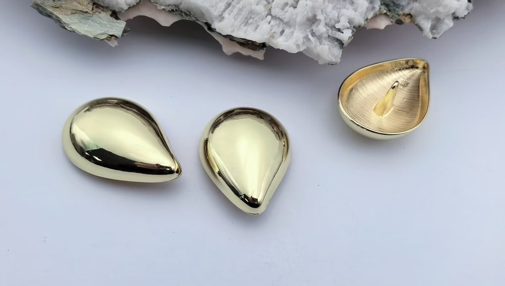 Large Metal Sew-On Button for Coats and Bags