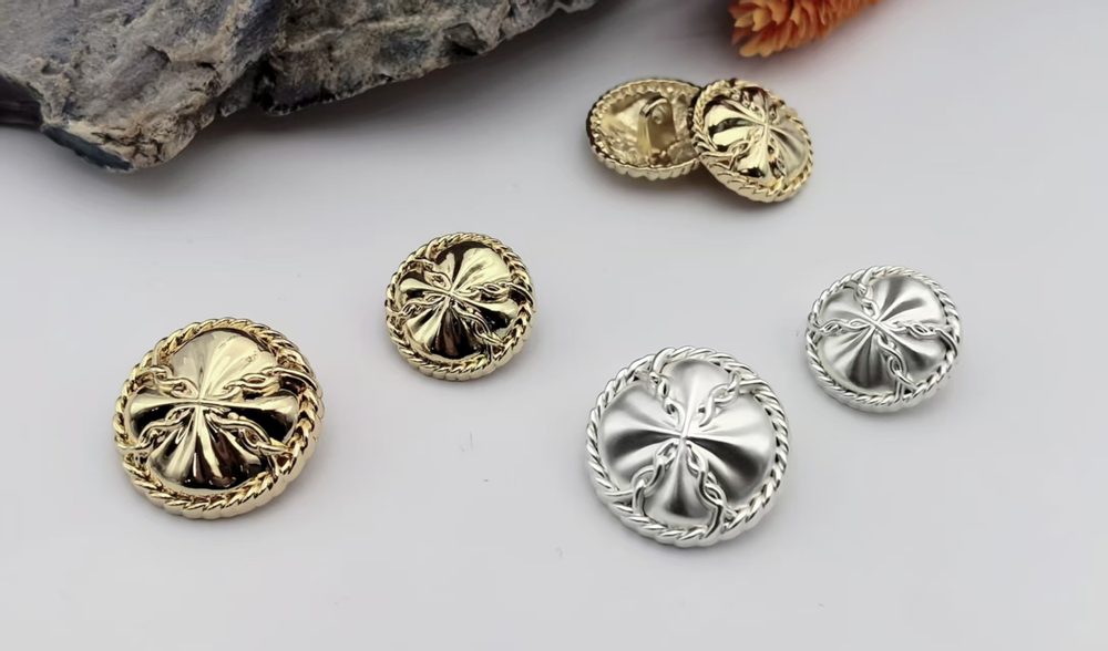 Metal Sew-on Buttons for Coats Blazers and Knitwear