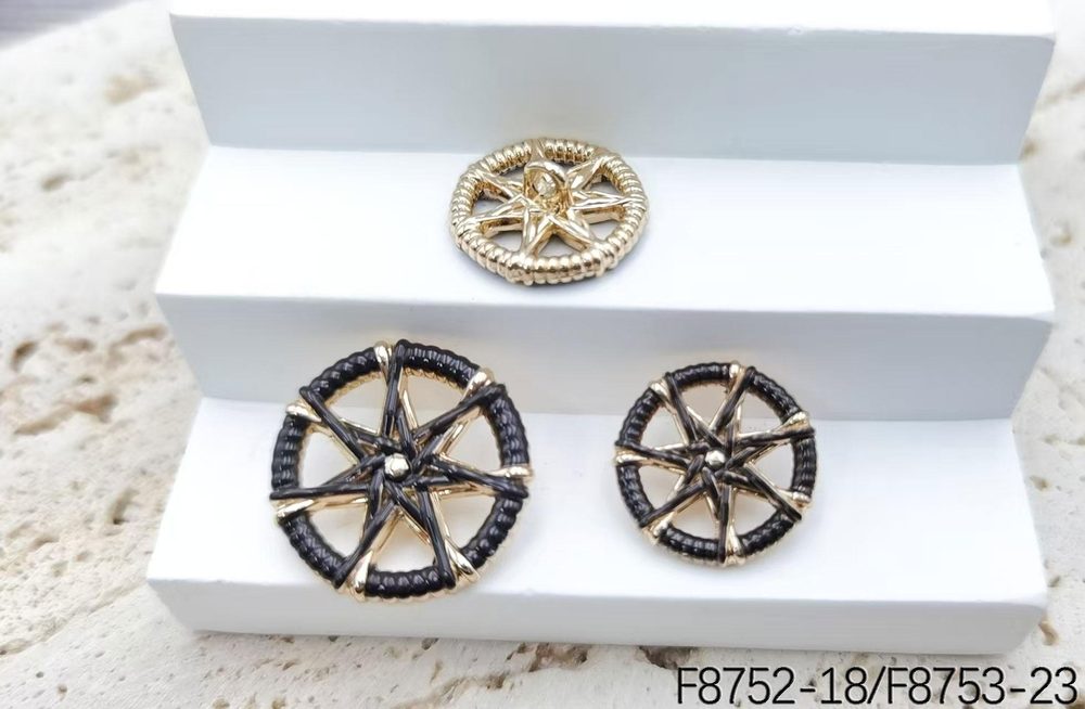 Metal Sew-on Buttons F8752/F8753 for Coats & Suits