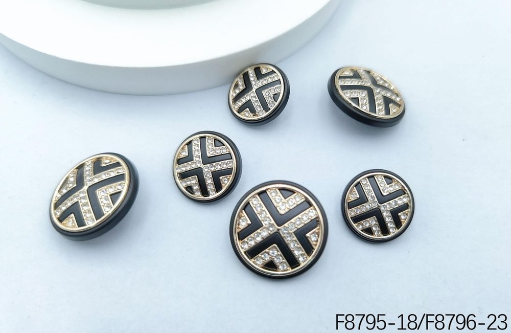 Metal Sew-On Buttons F8795/F8796 for Coats & Suits