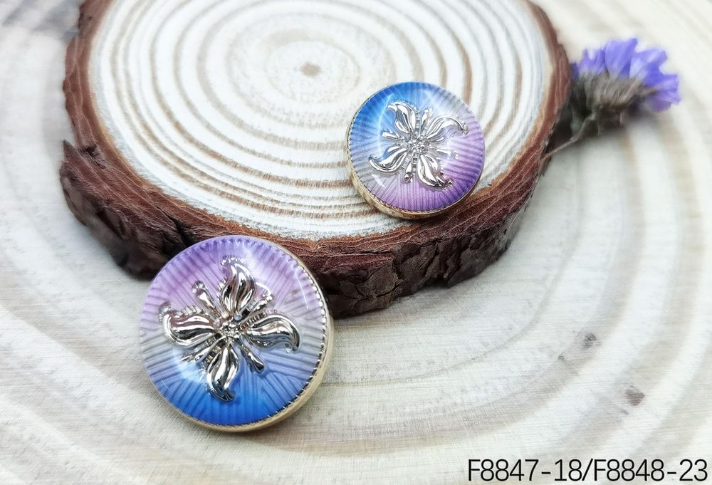 Metal Sew-On Buttons in Two Sizes for Coats and Blazers