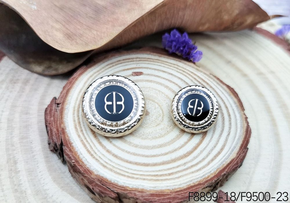Metal Sew-On Buttons in Two Sizes for Coats & Blazers