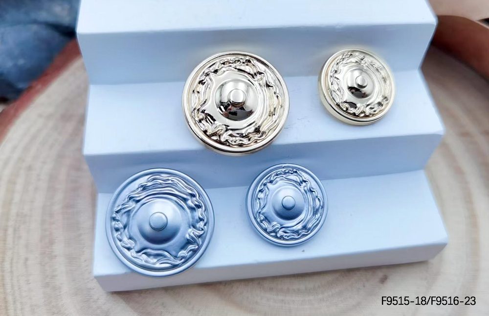 Metal Sew-On Buttons F9515/F9516 for Coats & Suits
