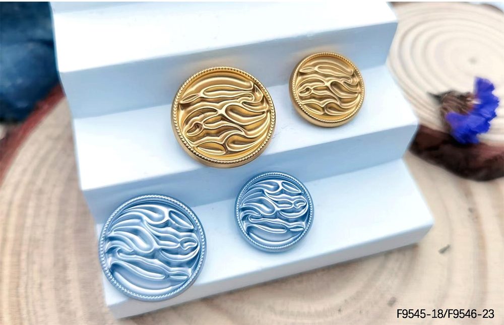 Metal Sew-On Buttons F9545/F9546 for Coats Blazers