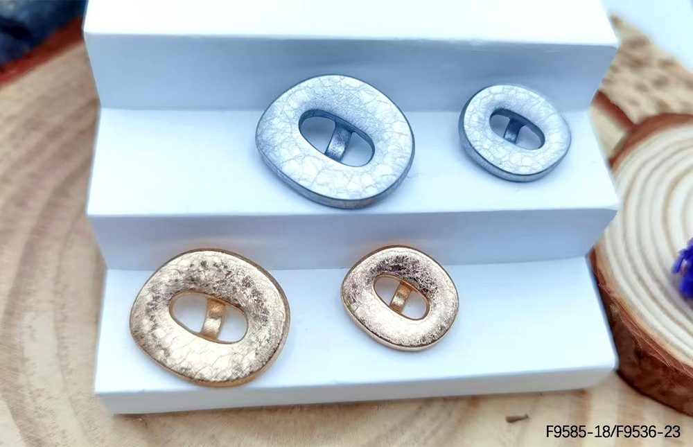 Metal Decorative Sew-On Buttons F9585/F9536 for Coats & Blazers