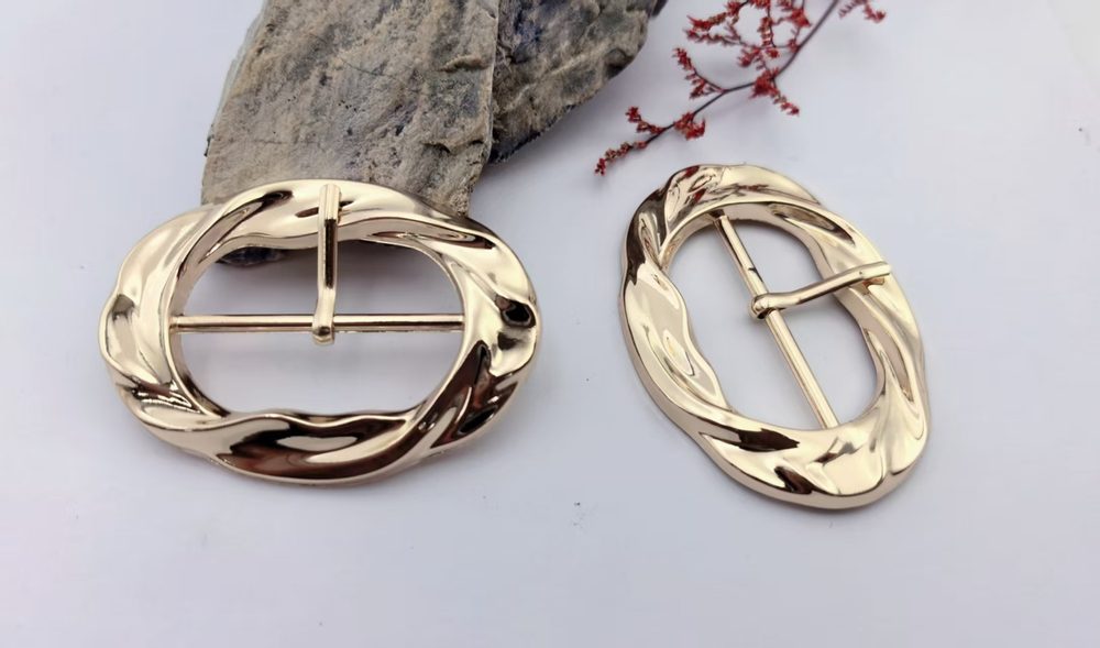 Metal Prong Buckle for Belts, Trench Coats & Bags