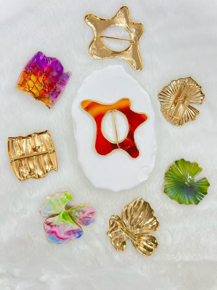 Decorative Brooch & Scarf Buckle for Apparel and DIY