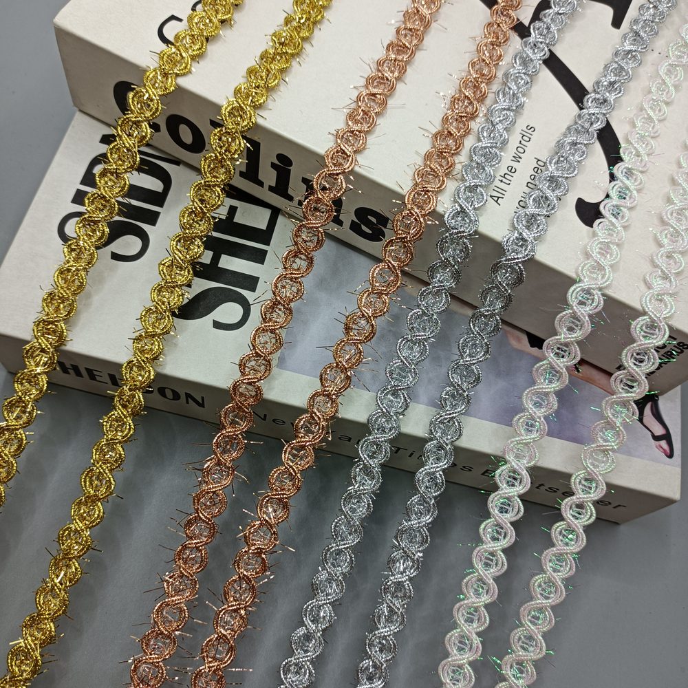 Premium Braided Ribbon Trim for Garment, Home Textile & DIY Crafts