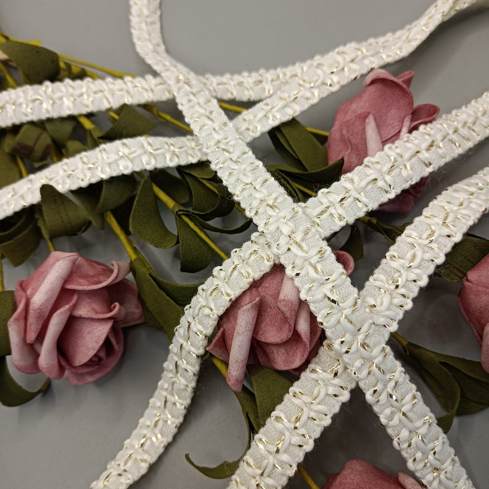 Premium Woven Ribbon Trim for Garment & DIY Crafts