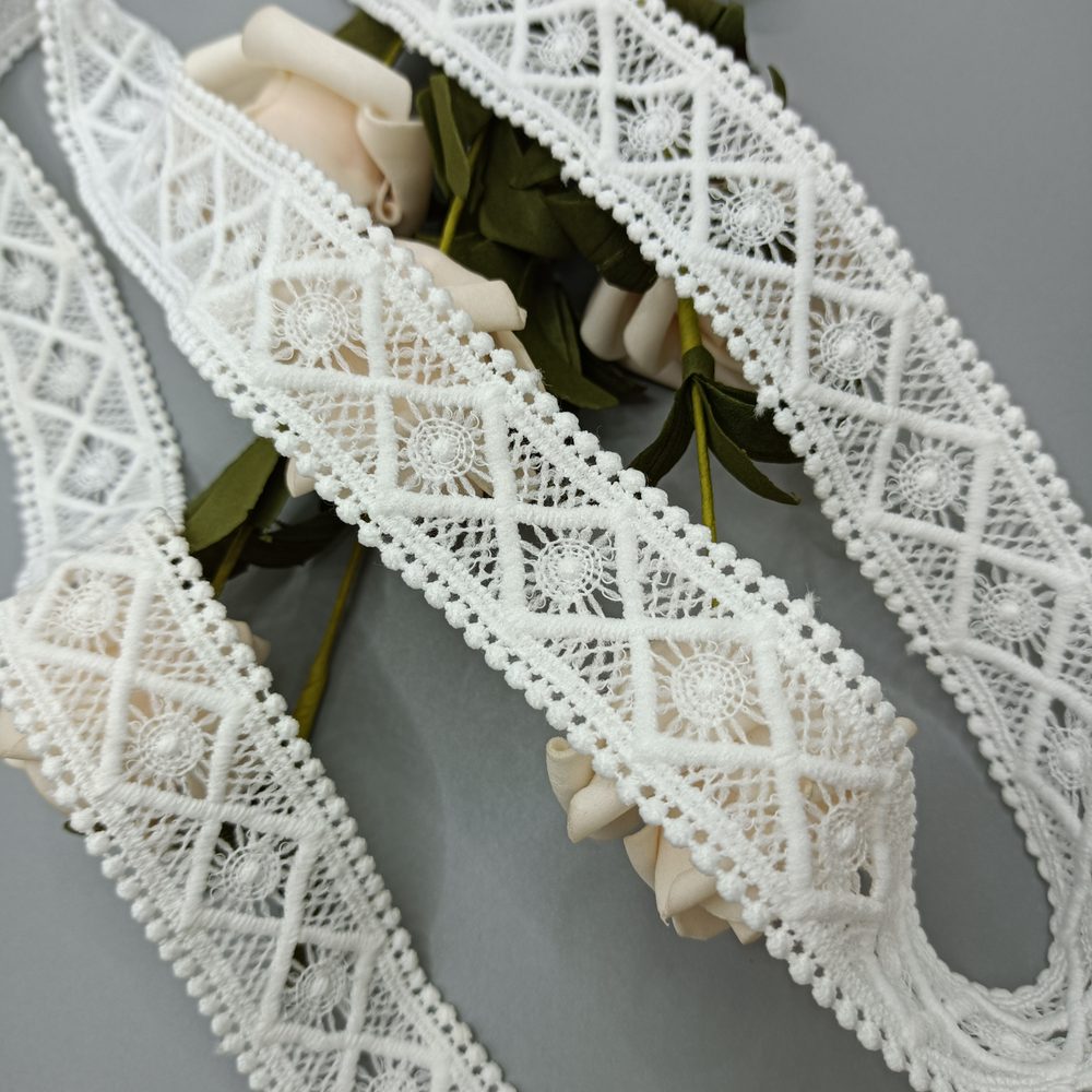 Lace Trim for Garment, Bridal, Lingerie & Home Textile Decoration