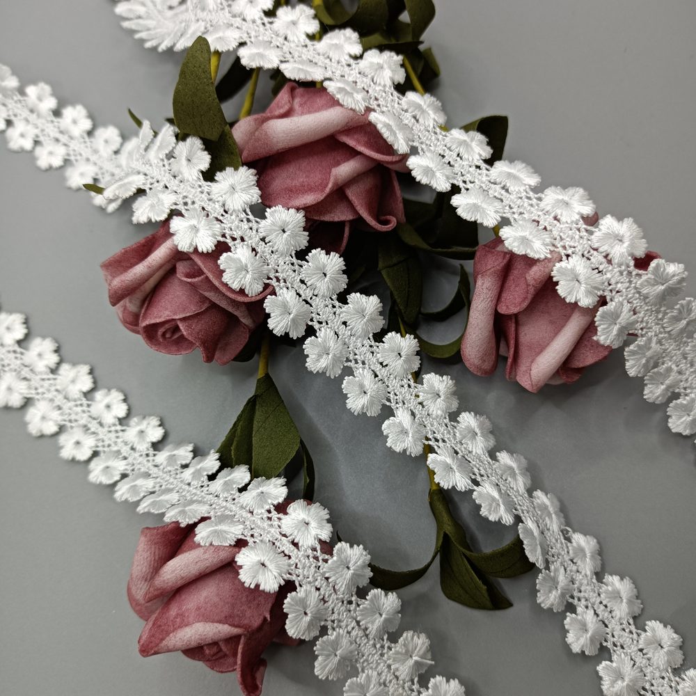 Elegant Lace Trim for Garment, Bridal & Home Textile Decoration