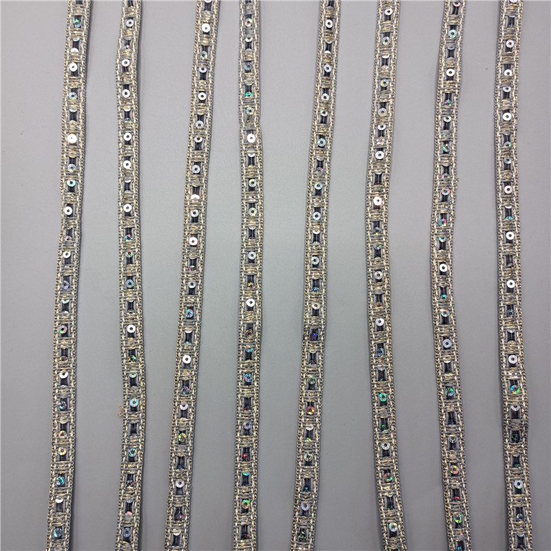 Beaded Trim Lace Applique for Garment, Bridal & DIY