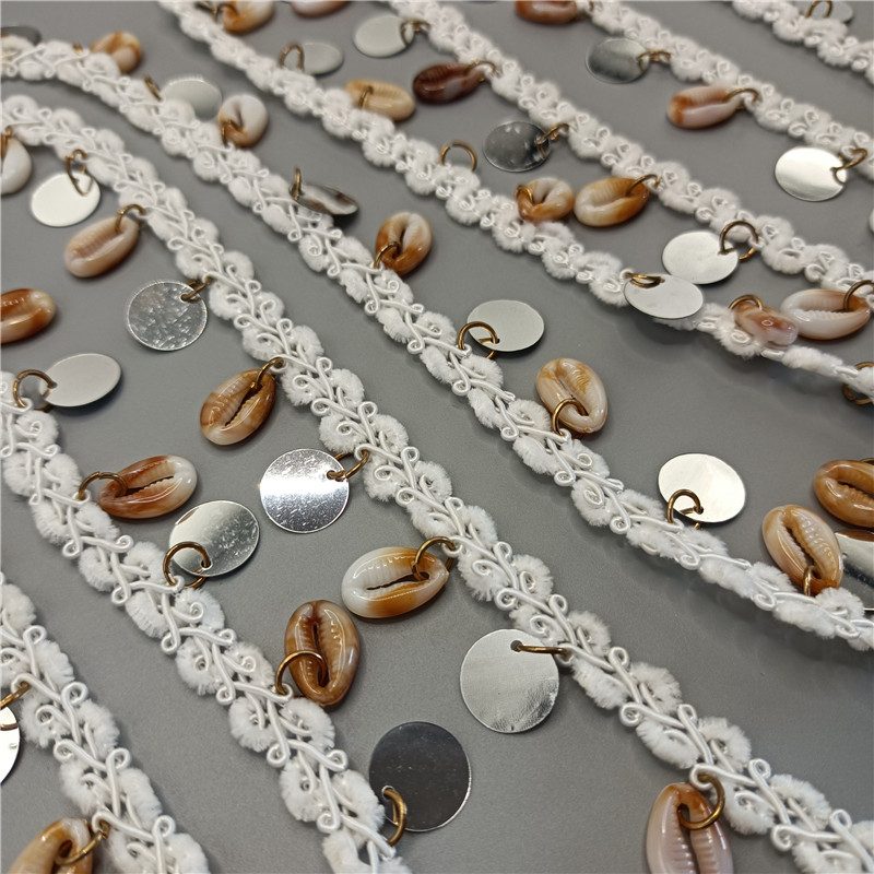 Beaded Trim Embellishment for Garments and DIY