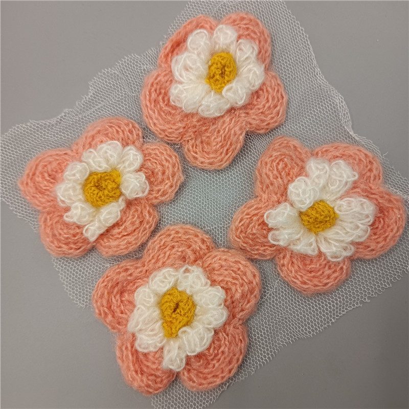 Handmade Crochet Appliqués for Garment, Bridal & DIY Crafts
