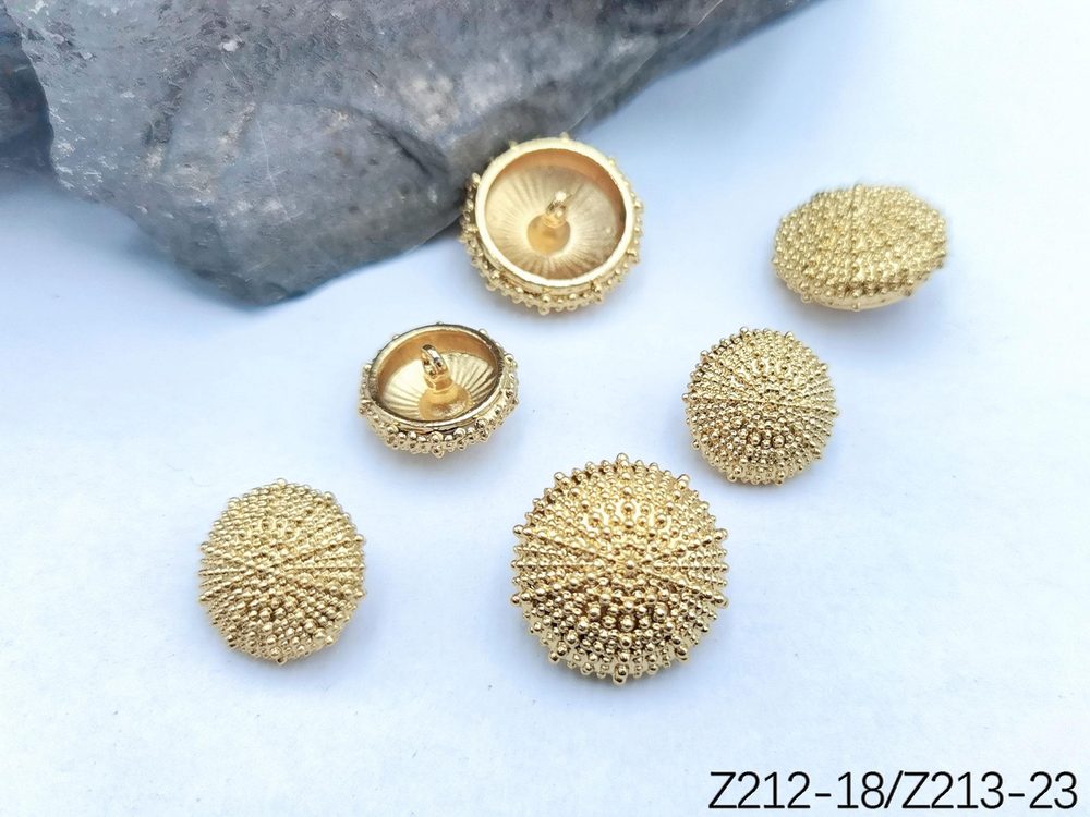 Metal Sew-on Buttons Z212/Z213 for Coats, Suits & Knitwear