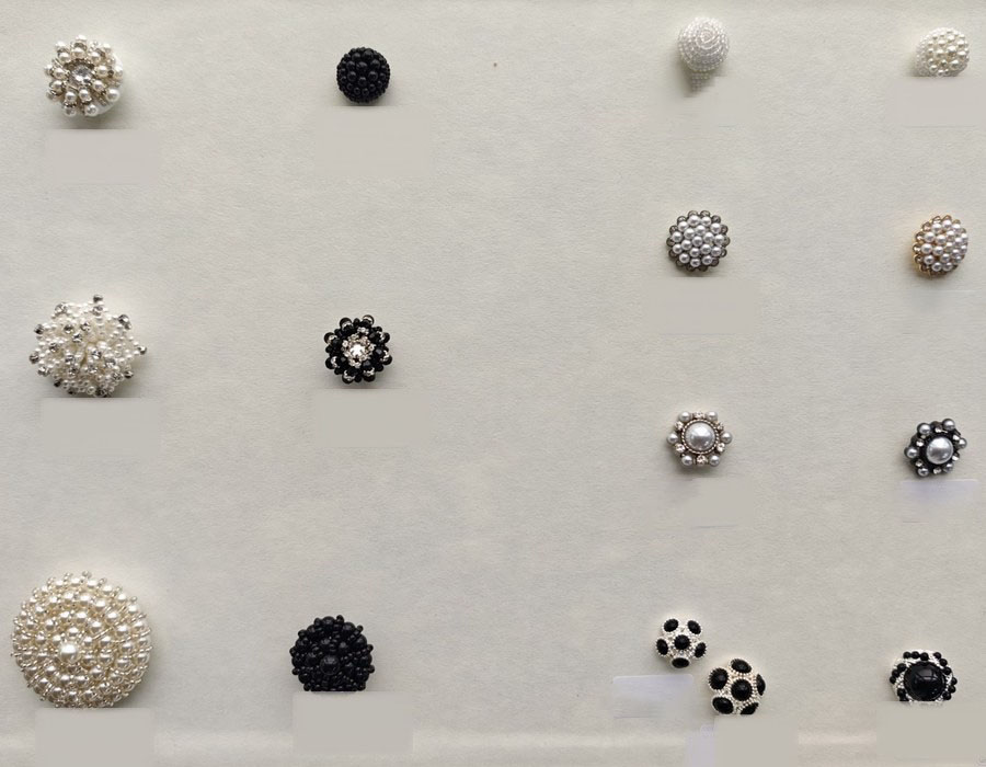 Sew-on and pearl buttons
