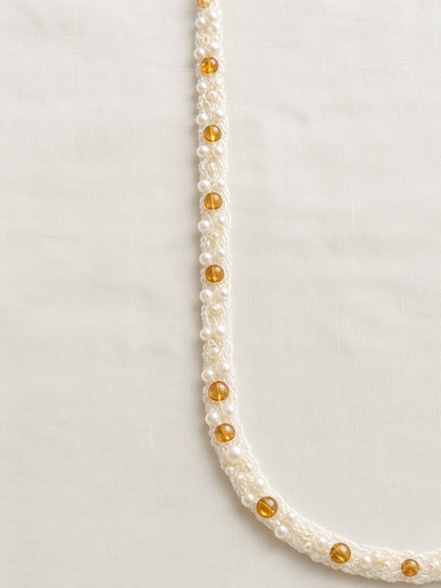 Pearl and bead sew-on trim
