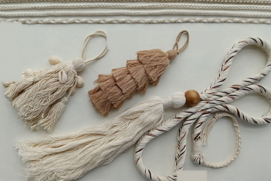 Cotton tassels and cords