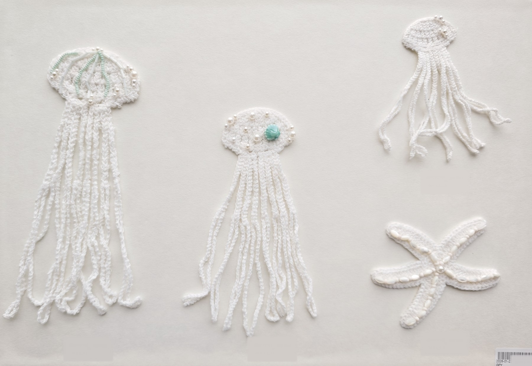Crochet Jellyfish and Starfish Motifs