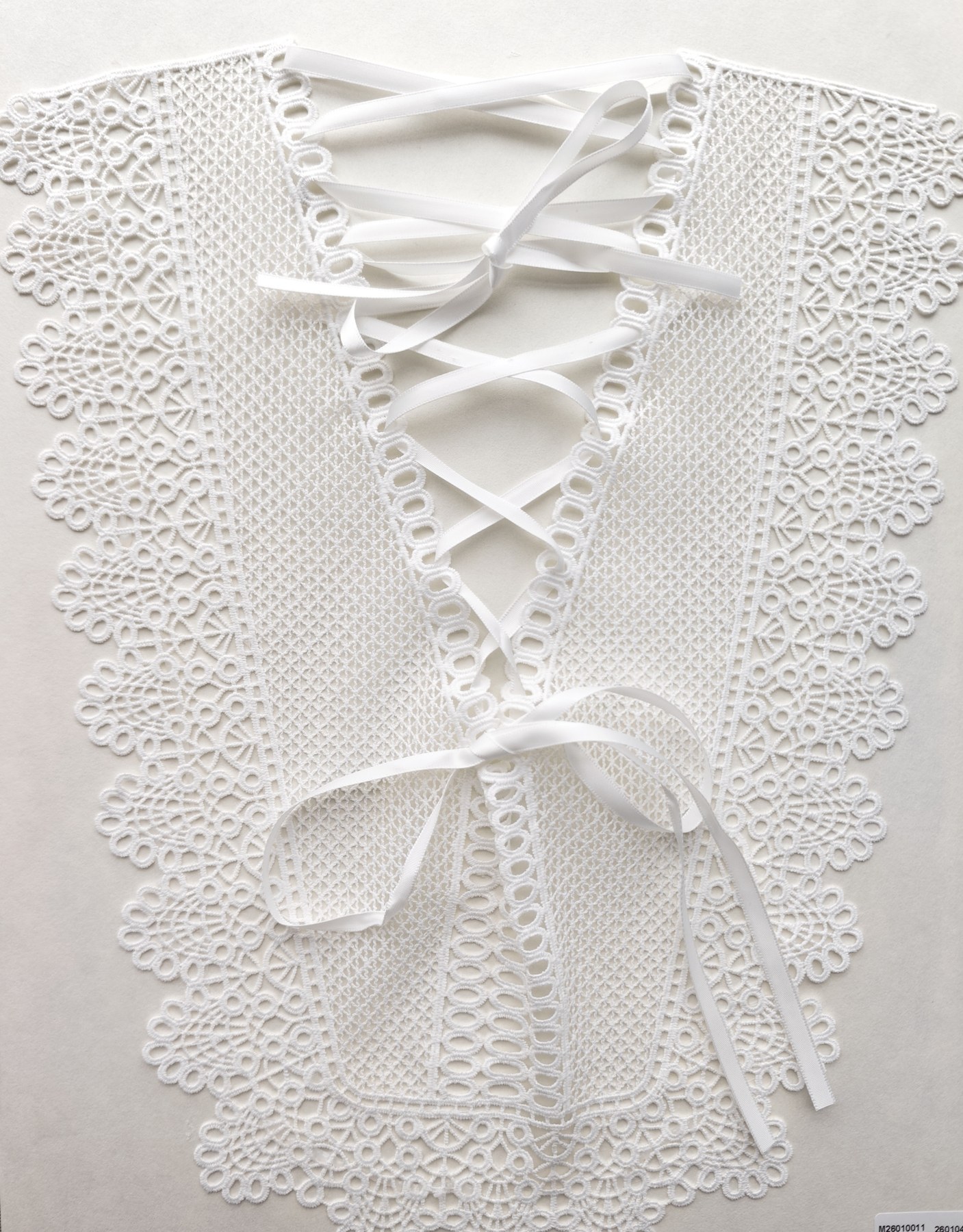 Ivory Guipure Lace-up Panel