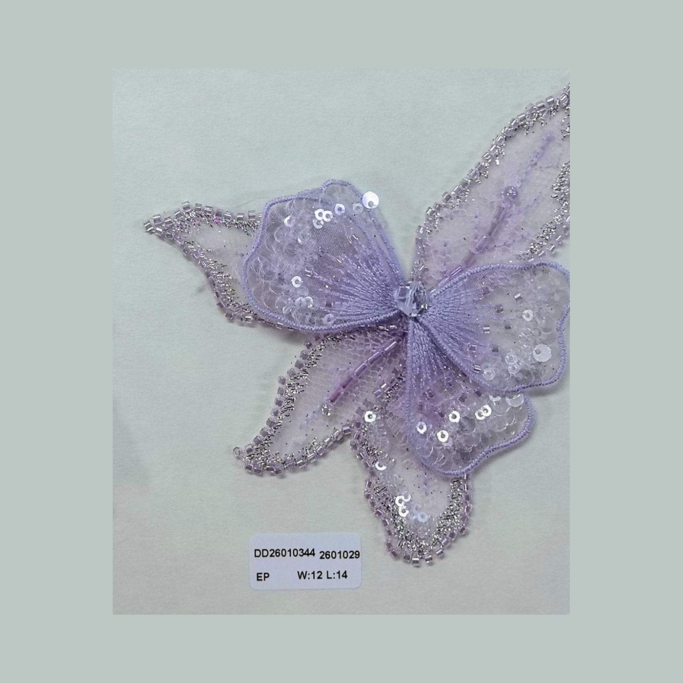 浅紫蝴蝶贴花 DD26010344