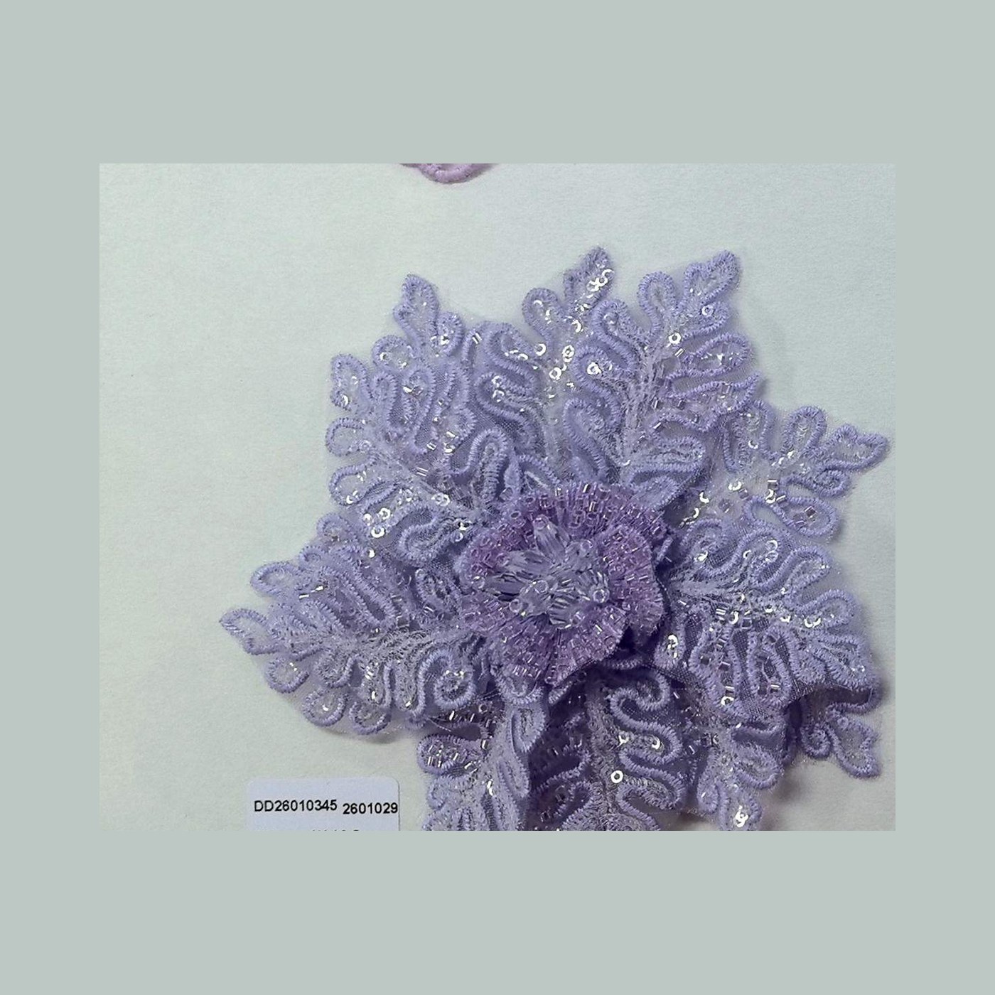 浅紫叶形花卉贴花 DD26010345