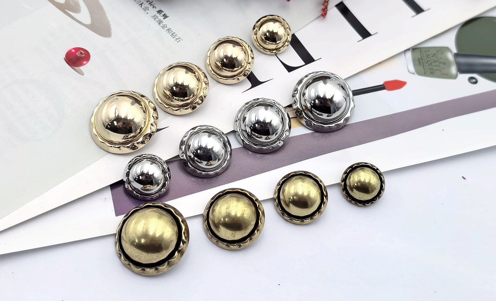 Mushroom Sew-on Button F80345-23/F80344-20/F80343-18/F80342-15