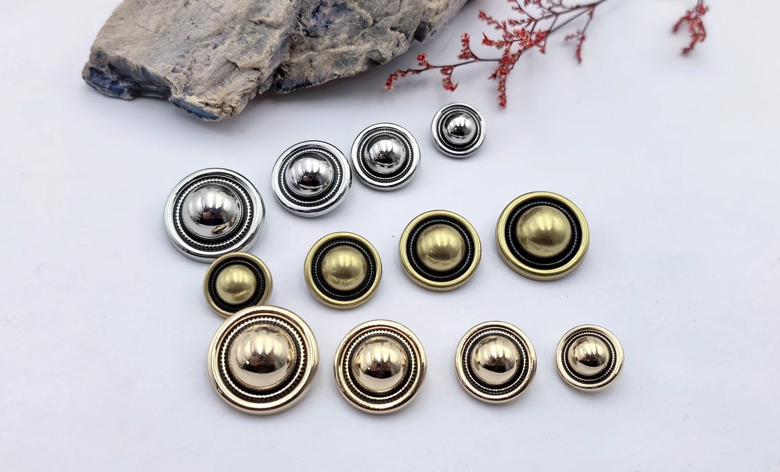 Mushroom Sew-on Button F80353-23/F80352-20/F80351-18/F80350-15