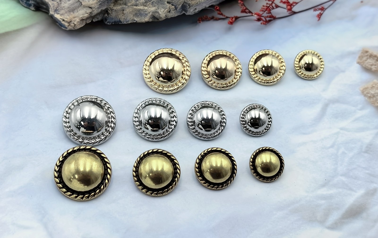 Mushroom Sew-on Button F80369-23/F80368-20/F80367-18/F80366-15
