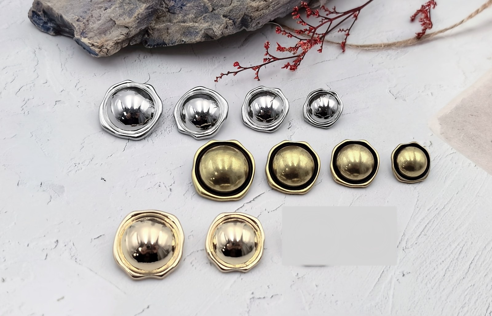 Mushroom Sew-on Button F80373-23/F80372-20/F80371-18/F80370-15