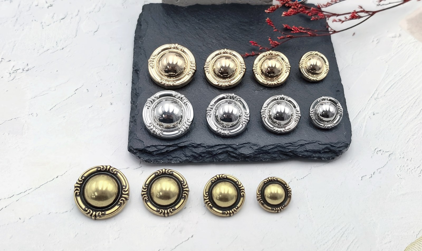 Mushroom Sew-on Button F80385-23/F80384-20/F80383-18/F80382-15
