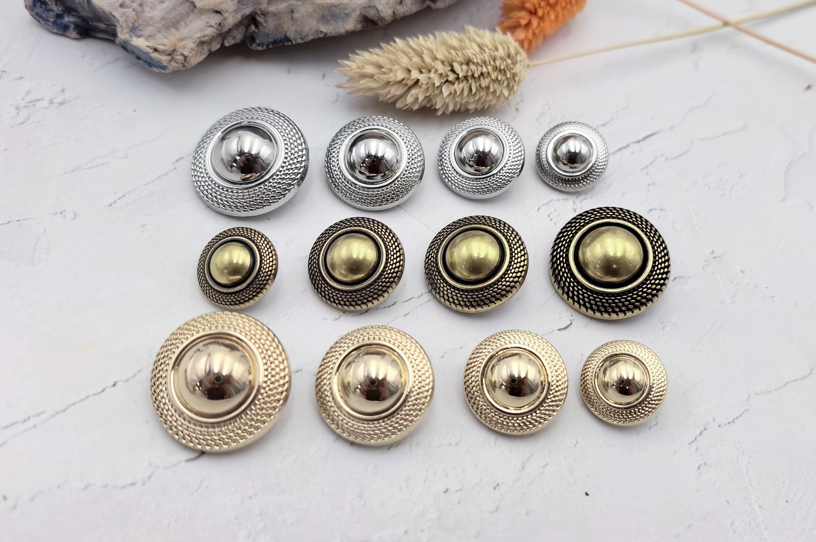 Mushroom Sew-on Button F80389-23/F80388-20/F80387-18/F80386-15