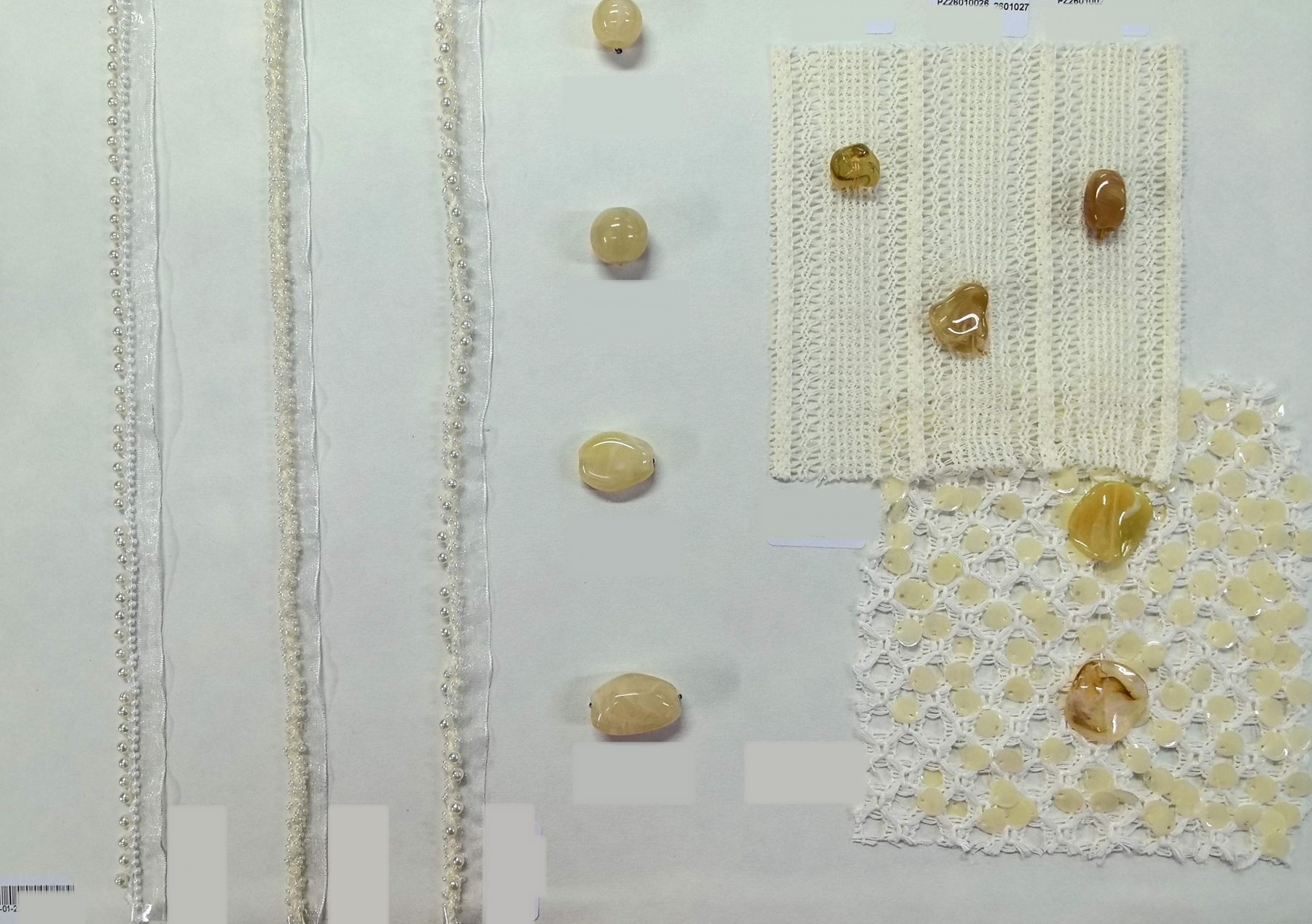 Pearl Bead and Stone Trim Collection
