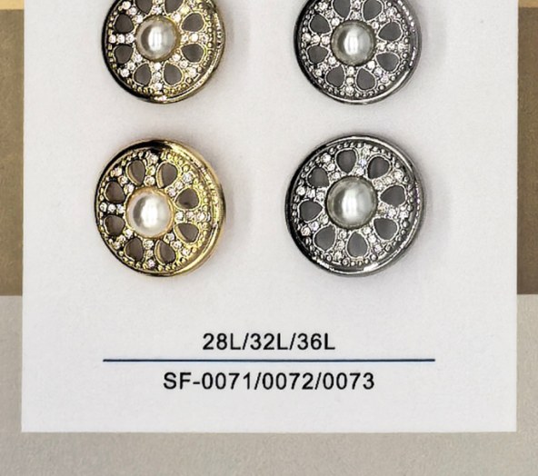 Sew-on Button SF-00711/00722/00733 (28L/32L/36L)