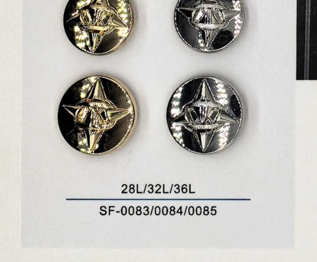 Sew-on Button SF-00833/00844/00855 (28L/32L/36L)