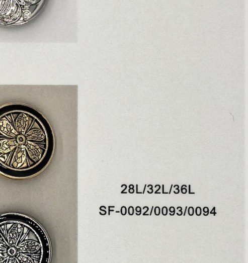 Sew-on Button SF-00922/00933/00944 (28L/32L/36L)