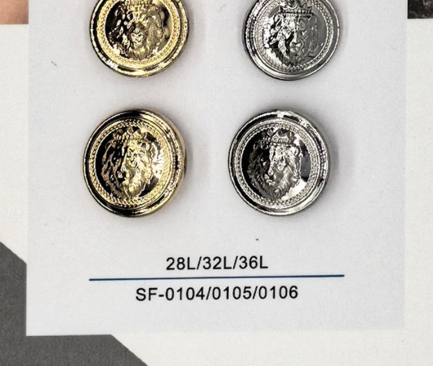 Sew-on Button SF-01044/01055/01066 (28L/32L/36L)