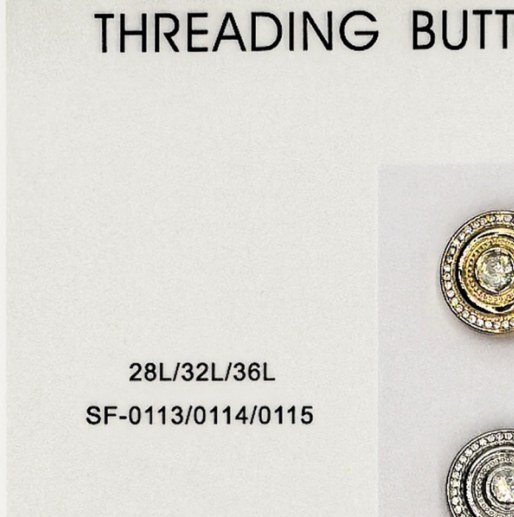 Sew-on Button SF-01133/01144/01155 (28L/32L/36L)