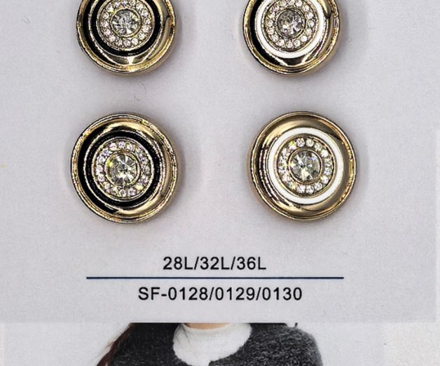Sew-on Button SF-01288/01299/01300 (28L/32L/36L)