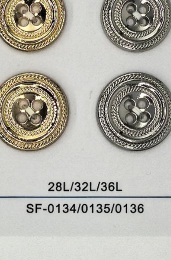 Sew-on Button SF-01344/01355/01366 (28L/32L/36L)