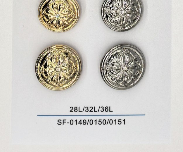Sew-on Button SF-01499/01500/01511 (28L/32L/36L)