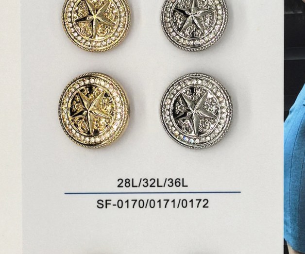 Sew-on Button SF-01700/01711/01722 (28L/32L/36L)